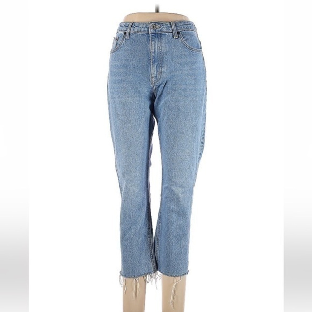Topshop High Rise Bootcut Jeans in Light Wash